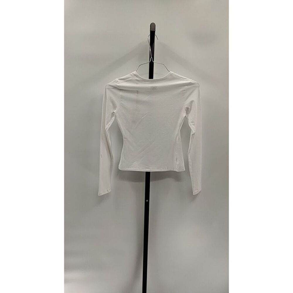 Quince Women 100% European Linen Relaxed Long Sleeve White Sleeved Top XS - Picture 2 of 2